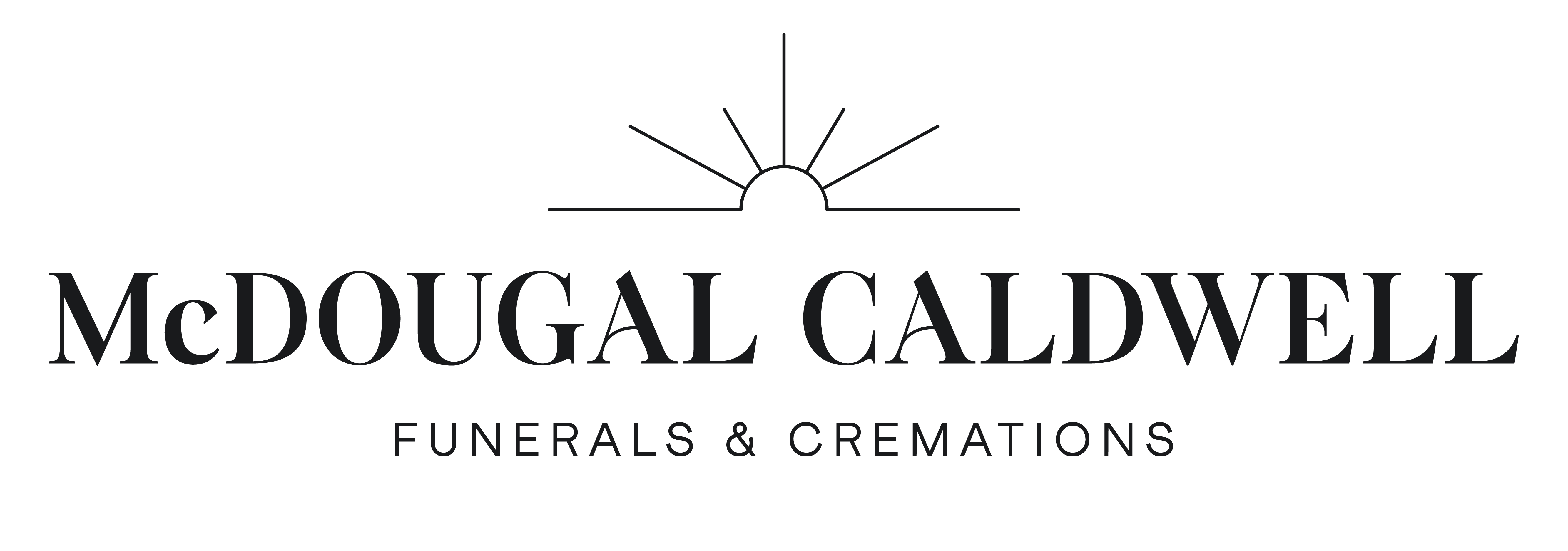 new mcdougal caldwell funerals and cremation logo black